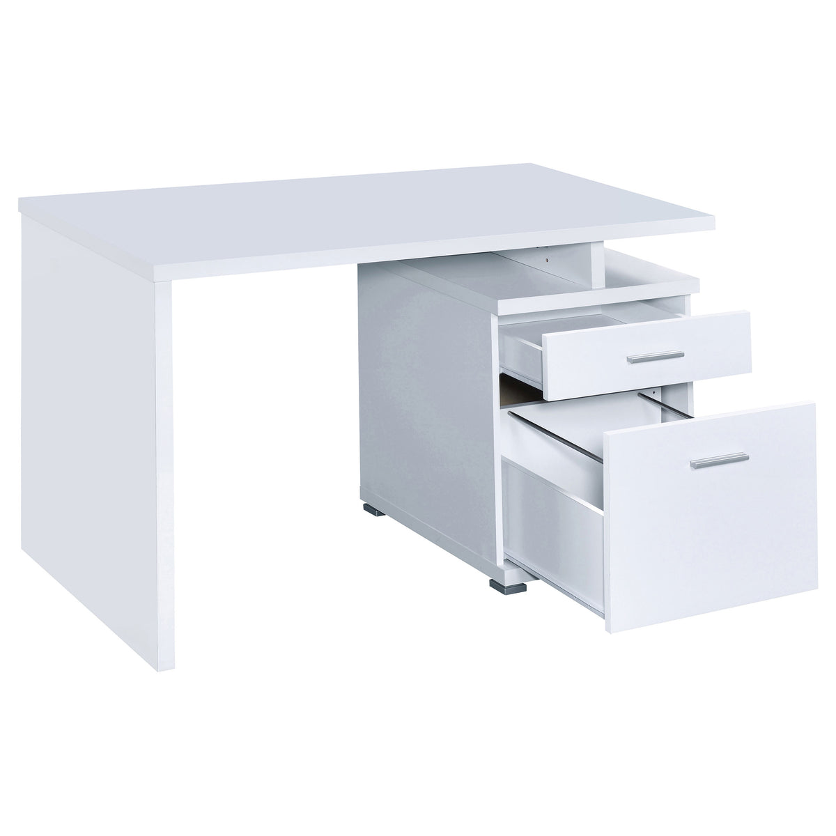 Irving 47-inch 2-drawer Office Computer Desk - White