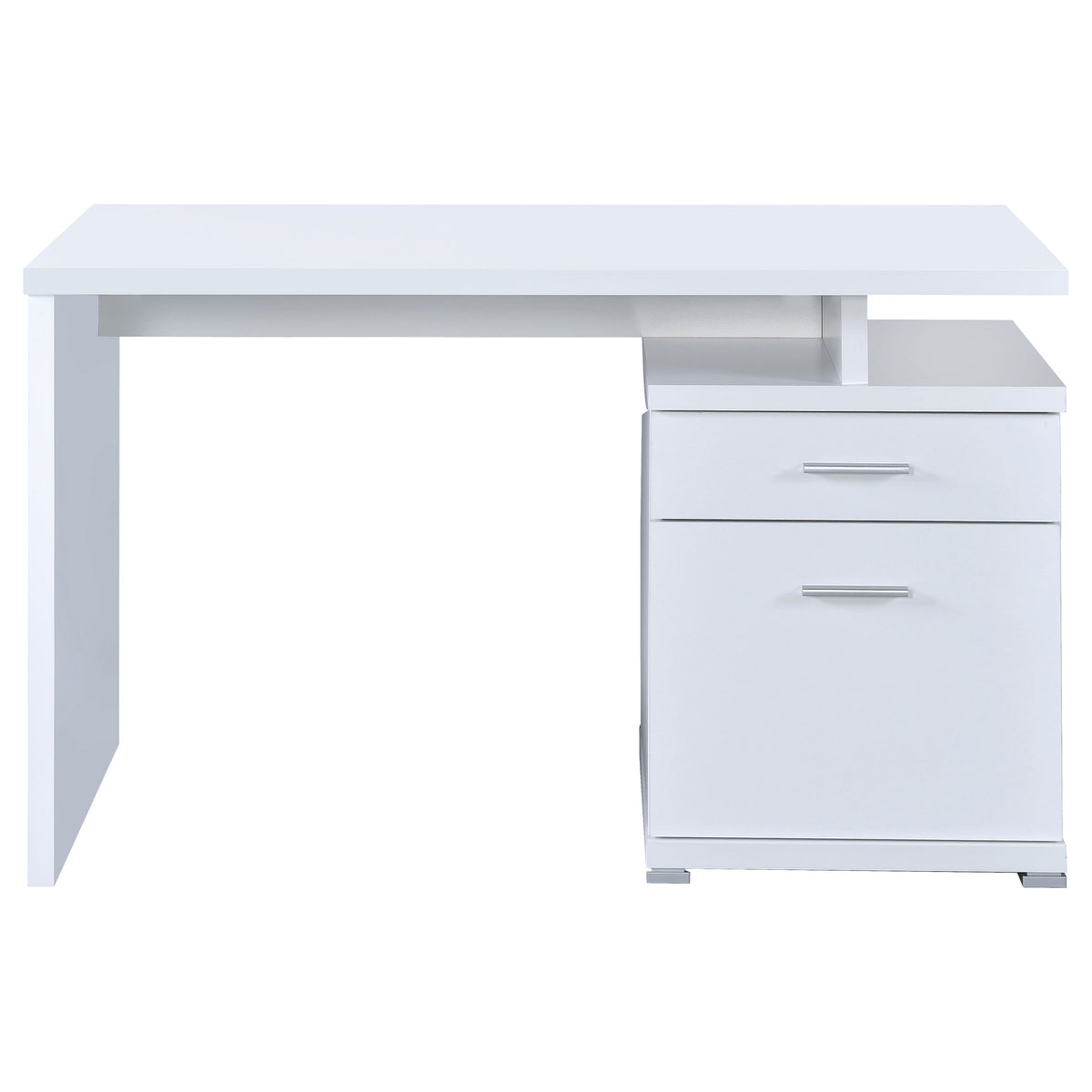 Irving 47-inch 2-drawer Office Computer Desk - White