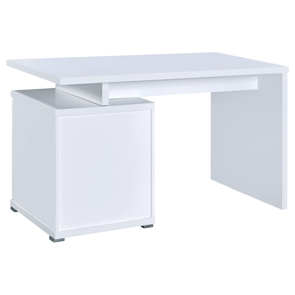 Irving 47-inch 2-drawer Office Computer Desk - White
