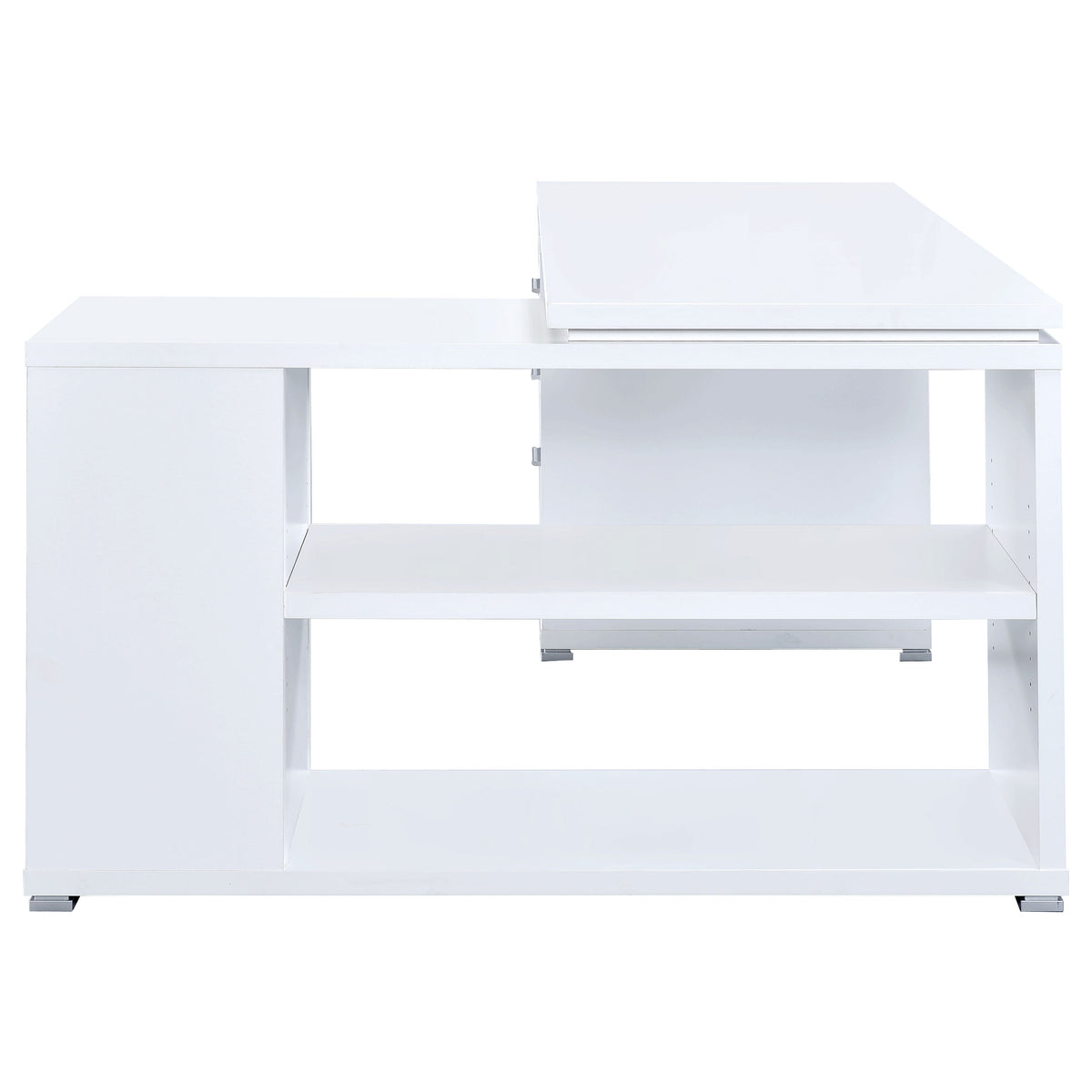 Yvette 60-inch 3-drawer L-Shape Computer Desk - White