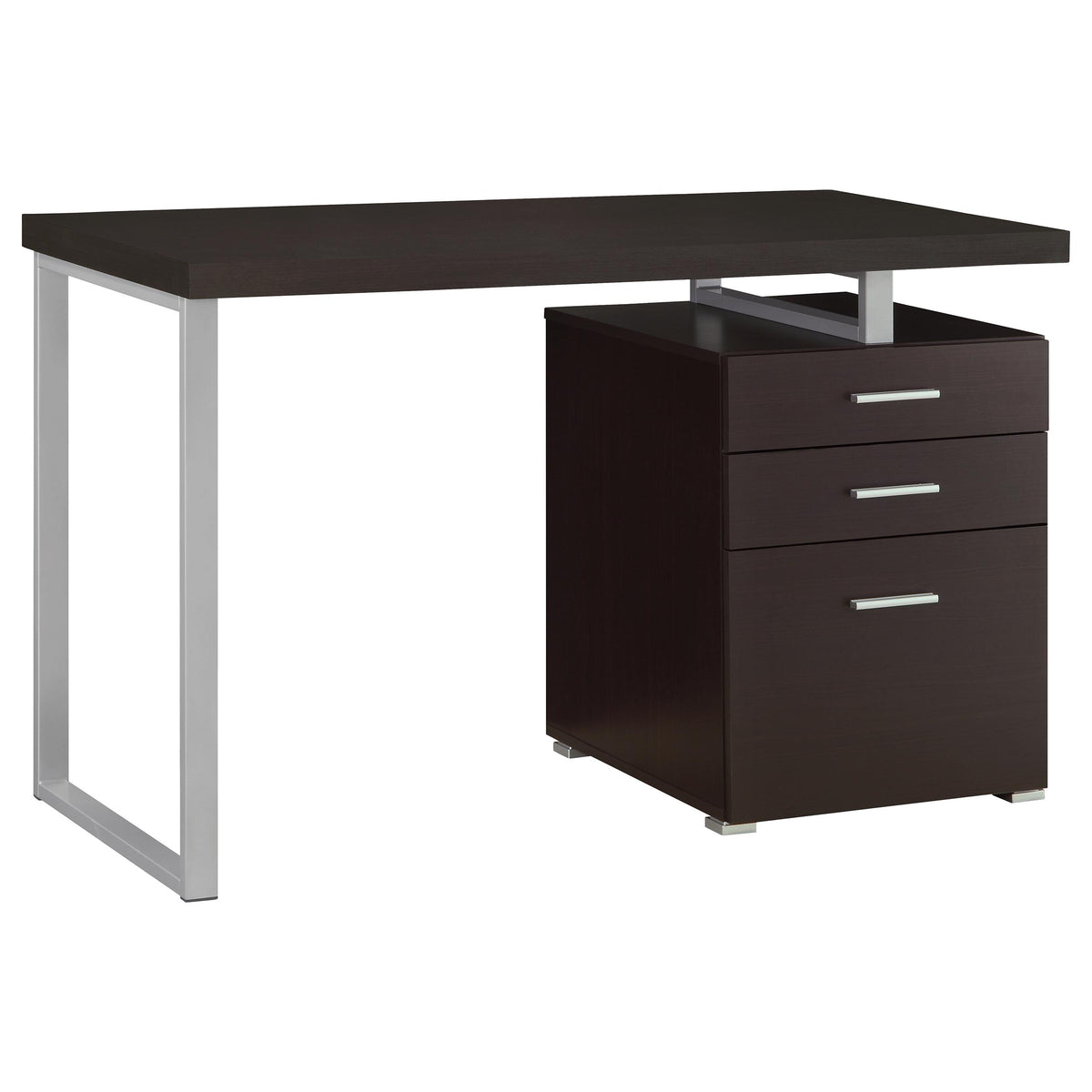 Brennan 47-inch 3-drawer Office Computer Desk - Cappuccino