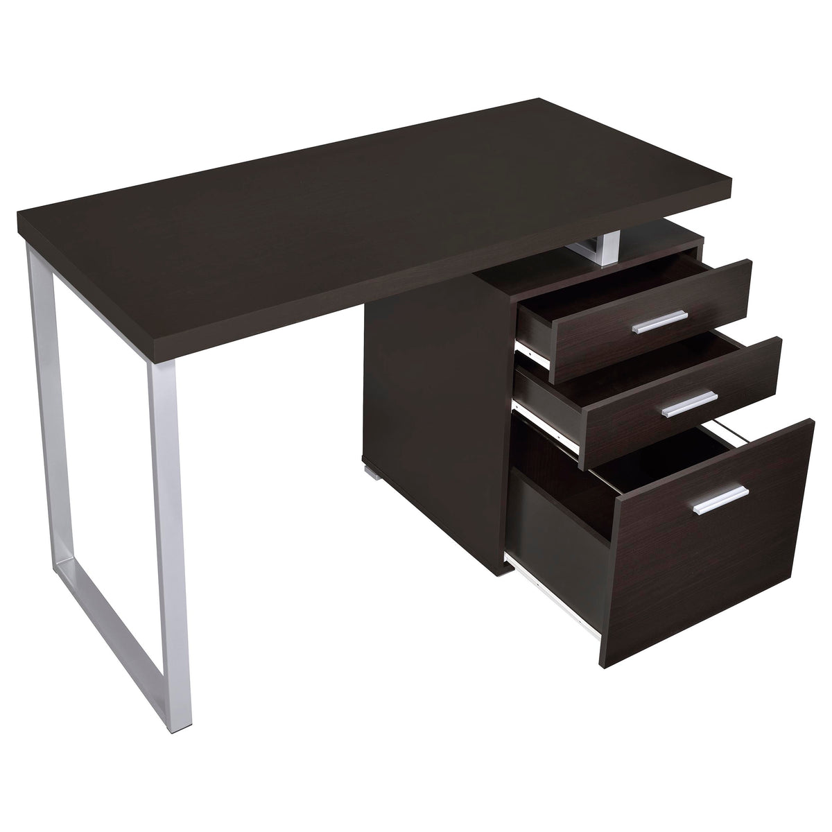 Brennan 47-inch 3-drawer Office Computer Desk - Cappuccino