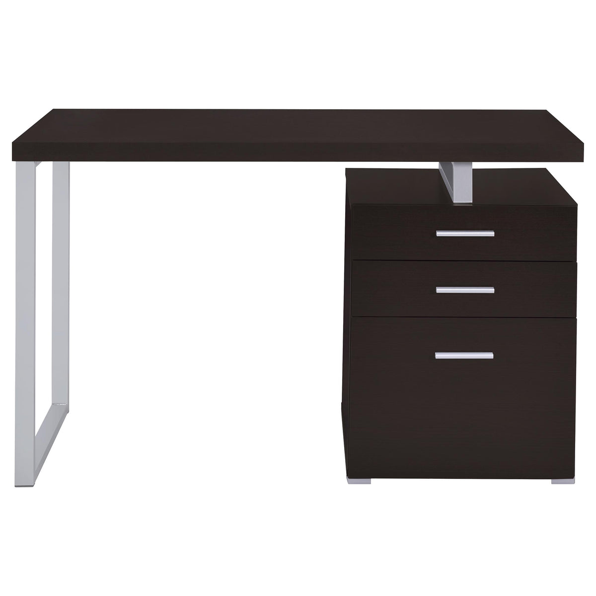 Brennan 47-inch 3-drawer Office Computer Desk - Cappuccino