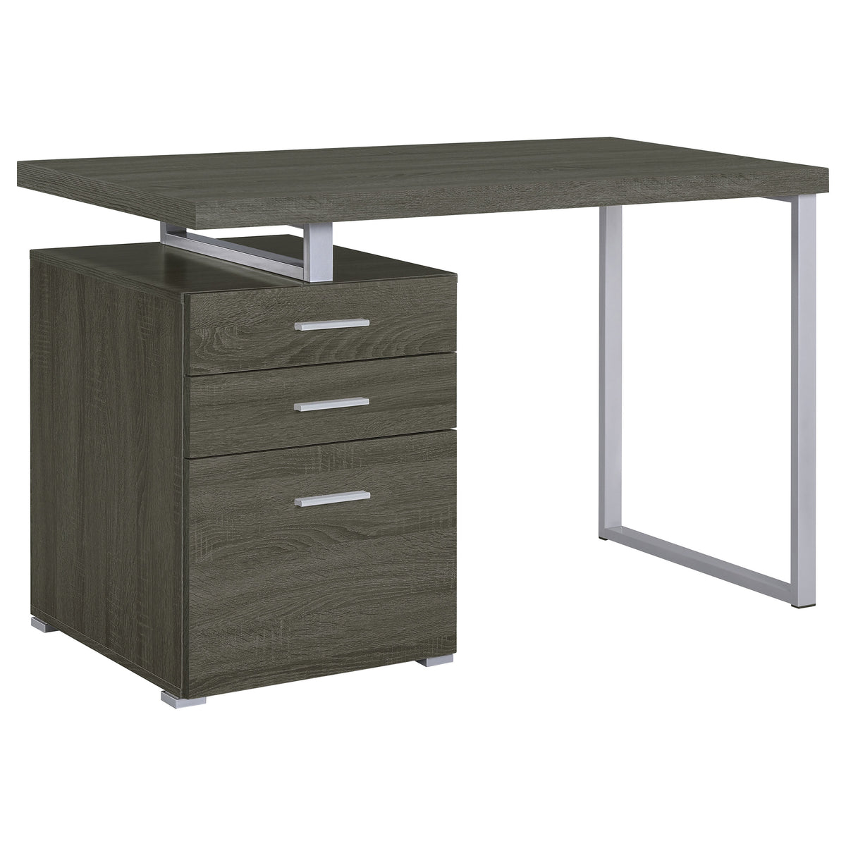 Brennan 47-inch 3-drawer Office Computer Desk - Weathered Grey
