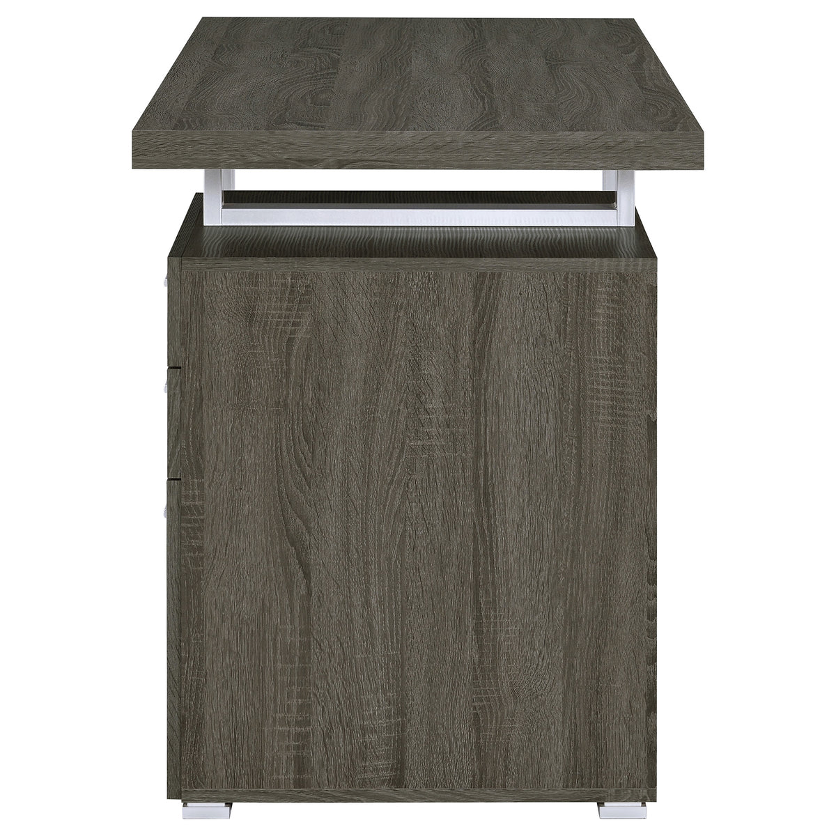 Brennan 47-inch 3-drawer Office Computer Desk - Weathered Grey