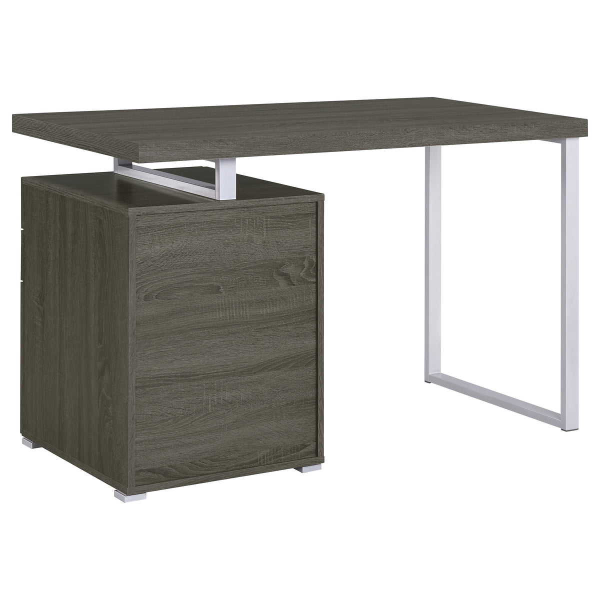 Brennan 47-inch 3-drawer Office Computer Desk - Weathered Grey