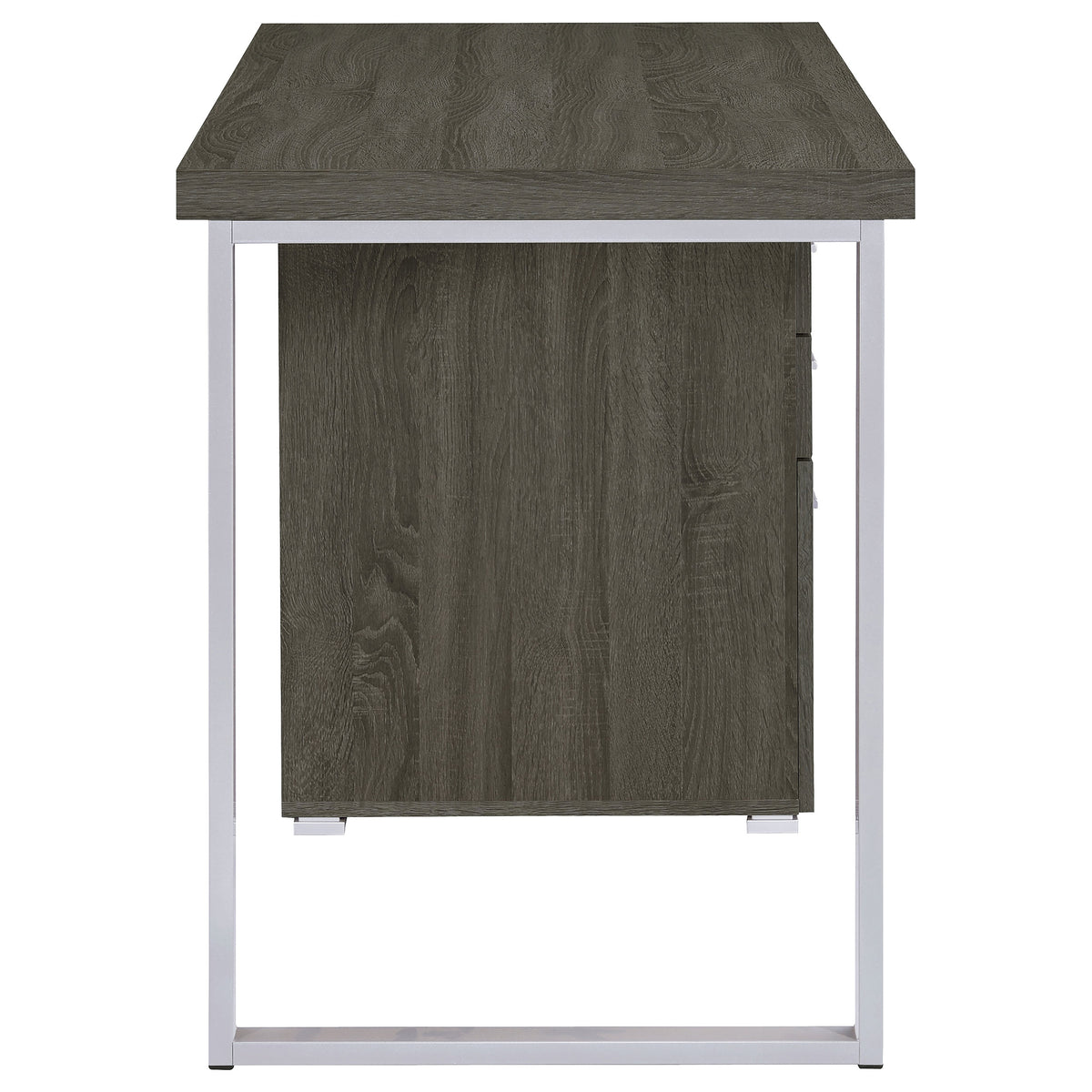 Brennan 47-inch 3-drawer Office Computer Desk - Weathered Grey