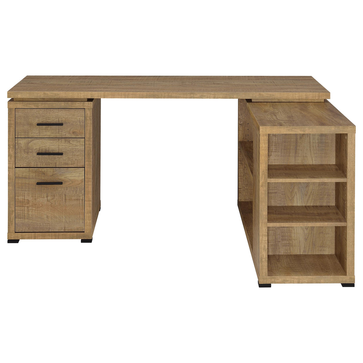 Yvette 60-inch 3-drawer L-Shape Computer Desk - Mango