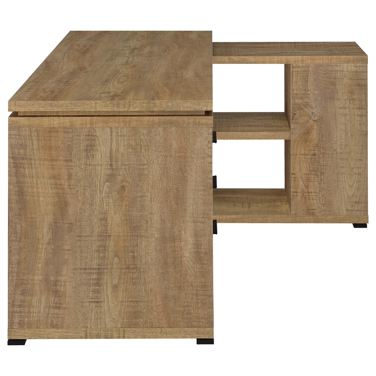 Yvette 60-inch 3-drawer L-Shape Computer Desk - Mango
