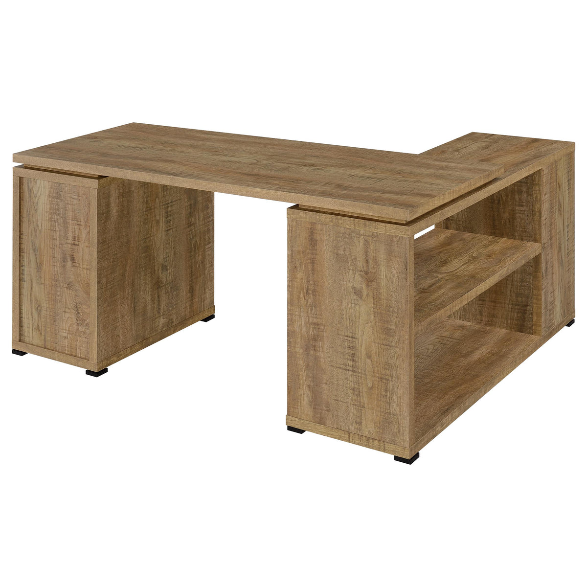 Yvette 60-inch 3-drawer L-Shape Computer Desk - Mango