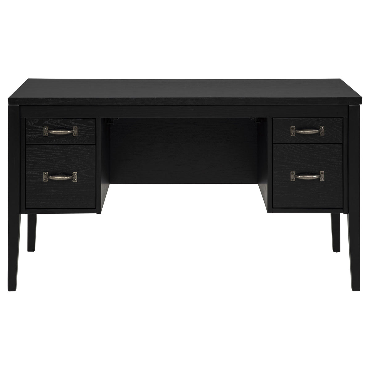 Graham 4-Drawer Lift-Top Computer Desk - Black
