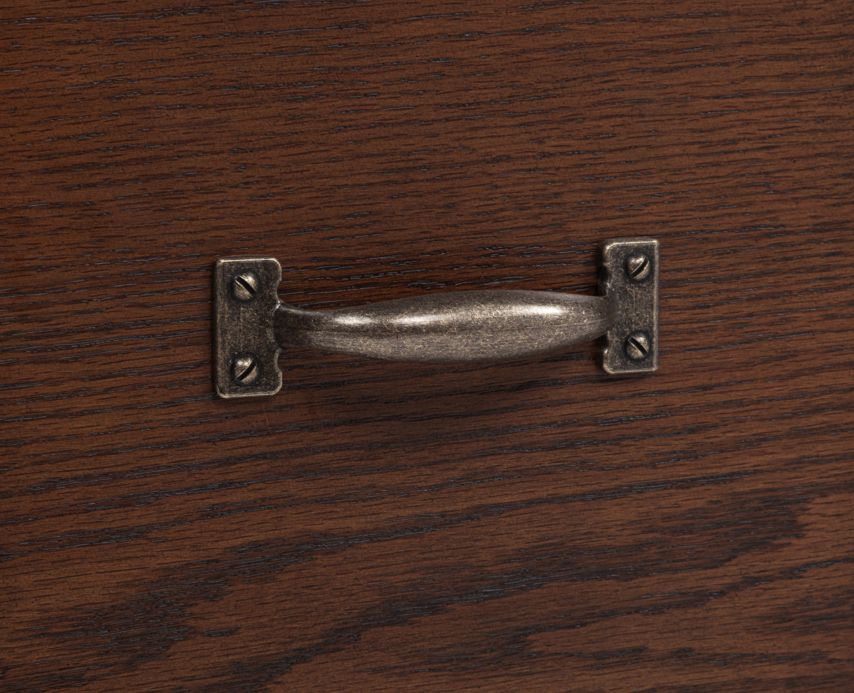 Graham 4-Drawer Lift-Top Computer Desk - Walnut Brown