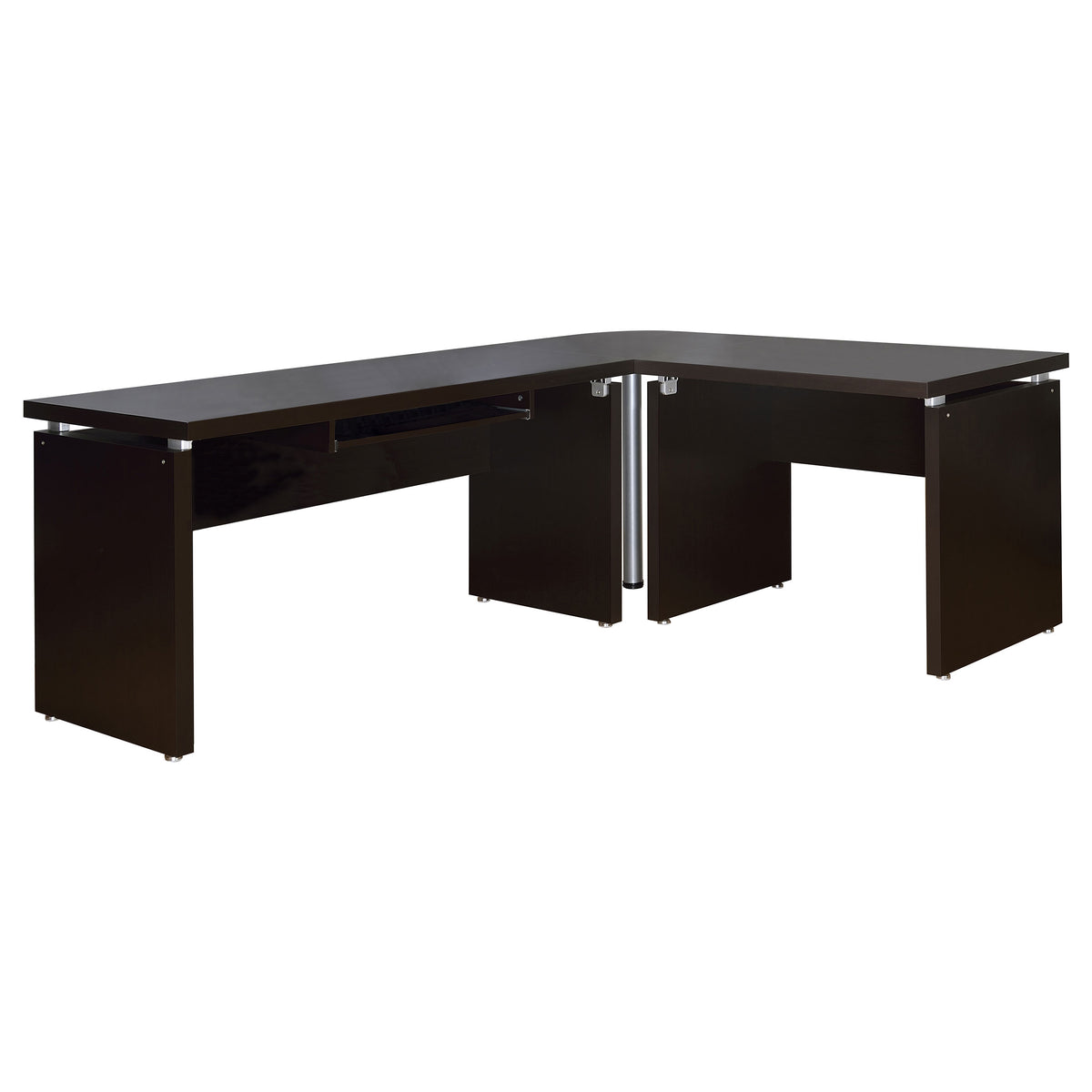 Skylar Computer Desk Cappuccino - 83-inch L-Shaped Office