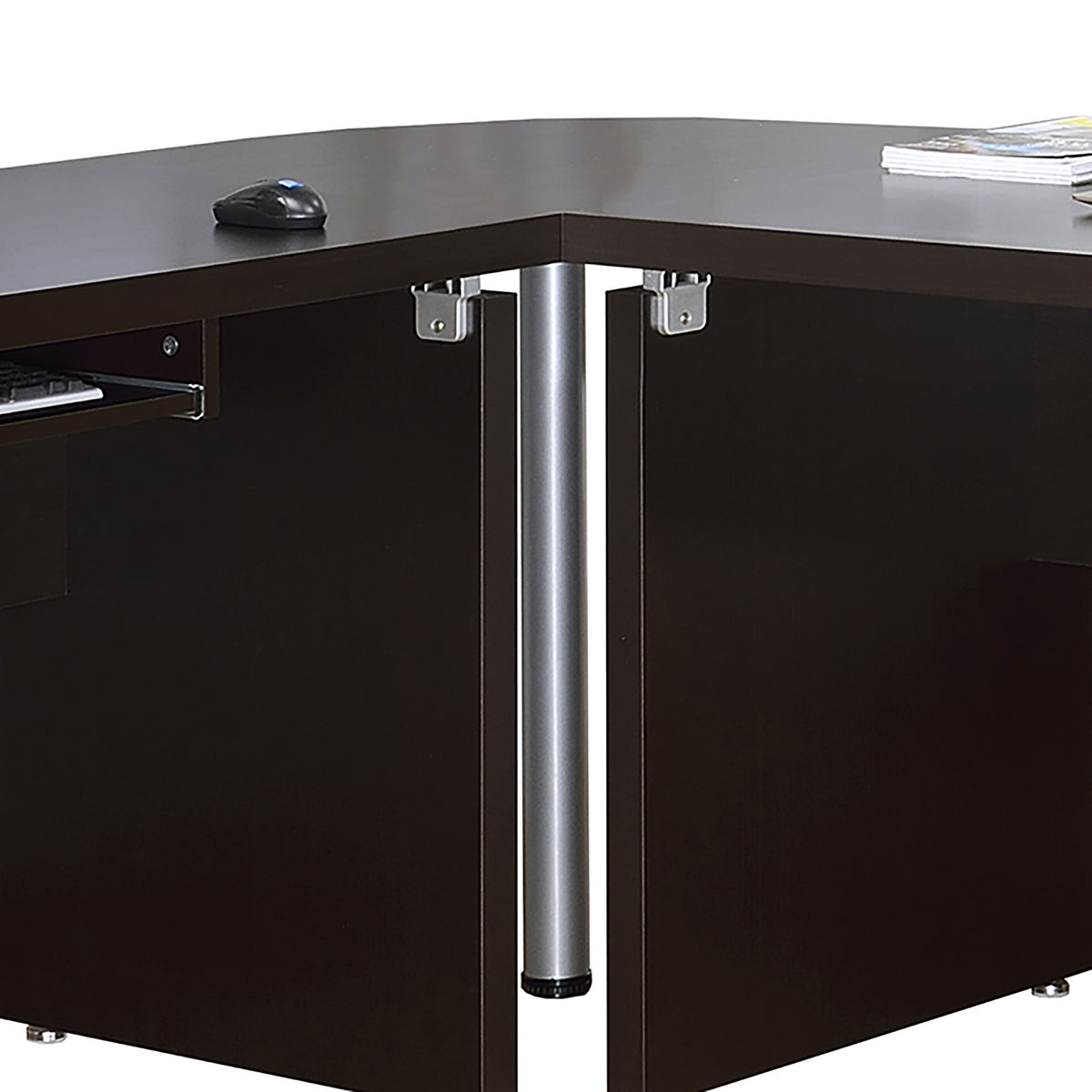 Skylar Computer Desk Cappuccino - 83-inch L-Shaped Office
