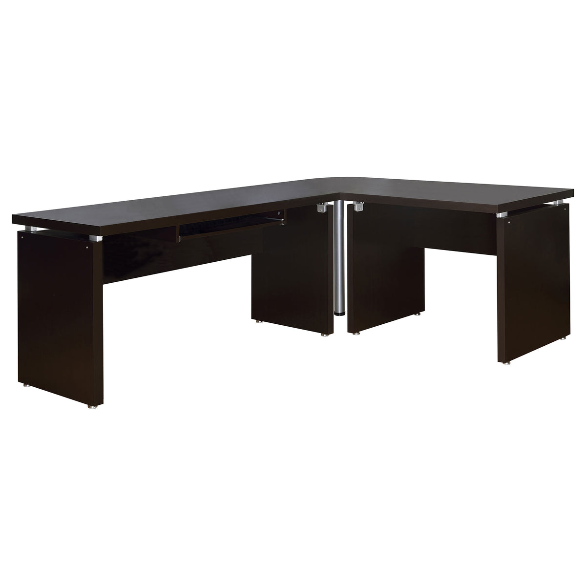 Skylar Computer Desk Cappuccino - 55-inch with Keyboard Drawer