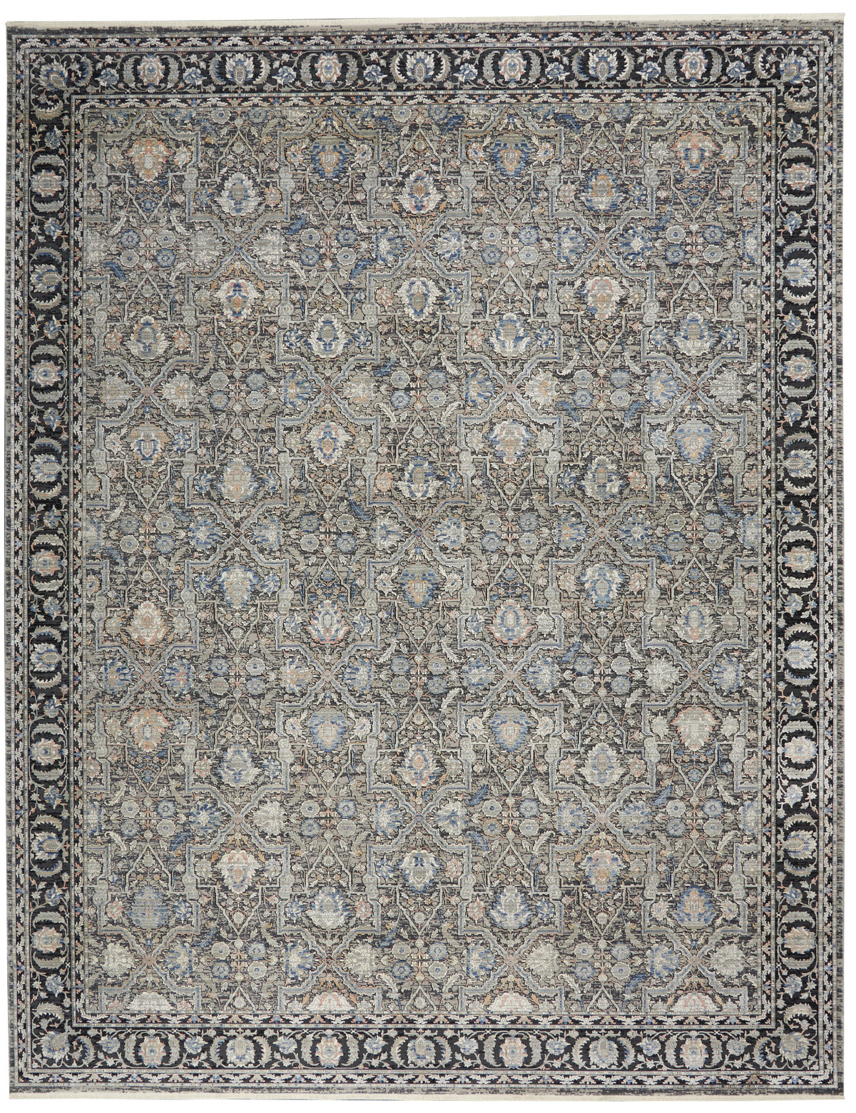 Starry Nights STN10 Grey Navy Rug - Rectangle