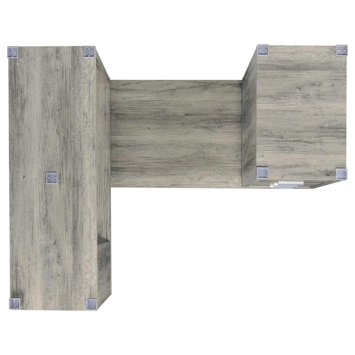 Yvette 60-inch 3-drawer L-Shape Computer Desk - Grey Driftwood