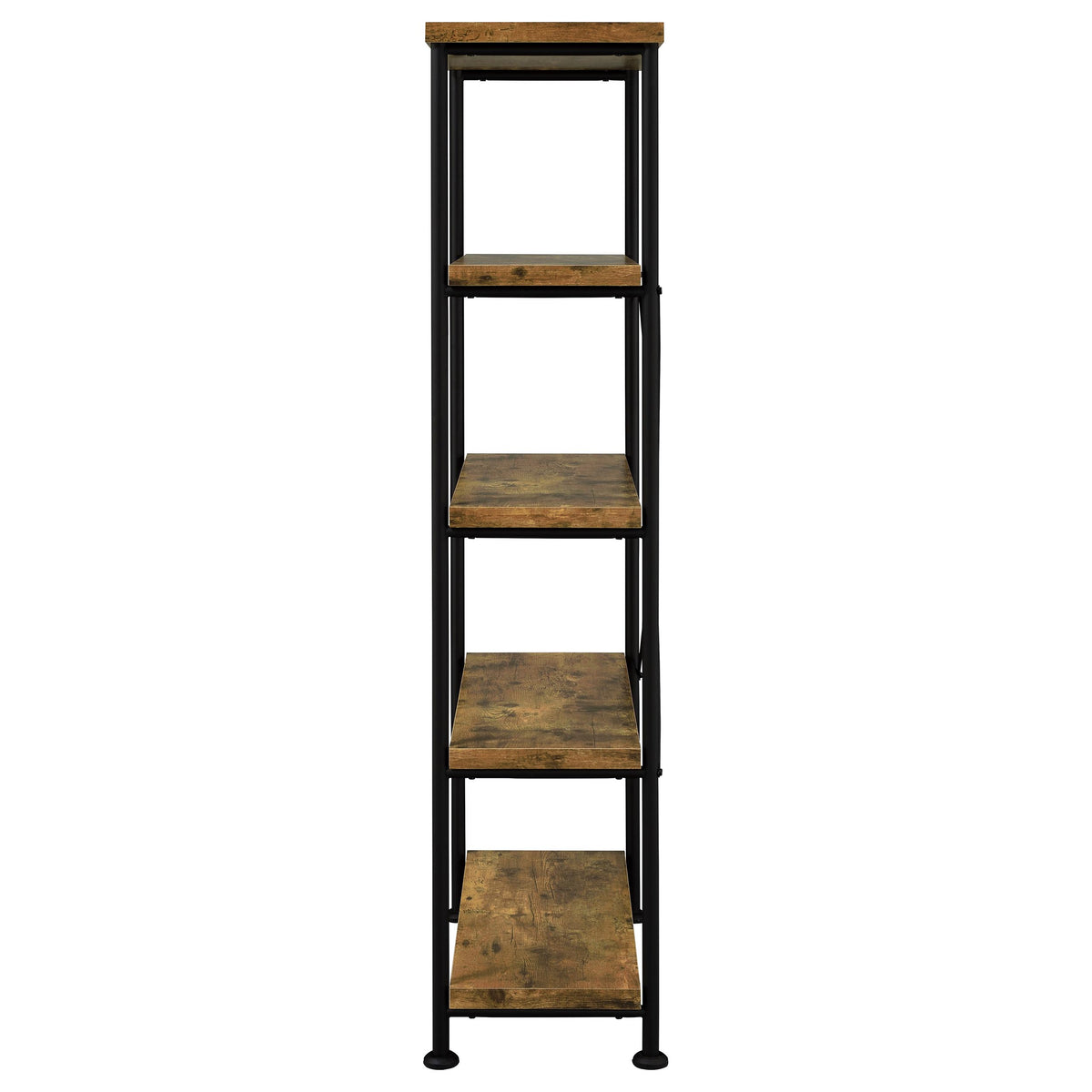 Analiese 63-inch 4-shelf Bookshelf - Rustic Nutmeg