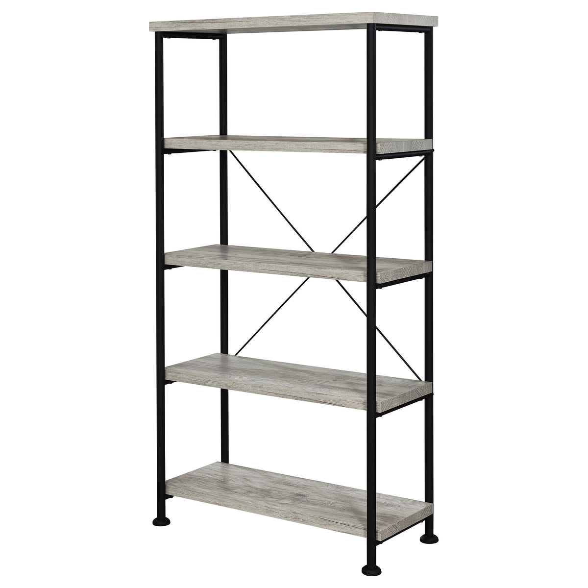 Analiese 63-inch 4-shelf Bookshelf - Grey Driftwood