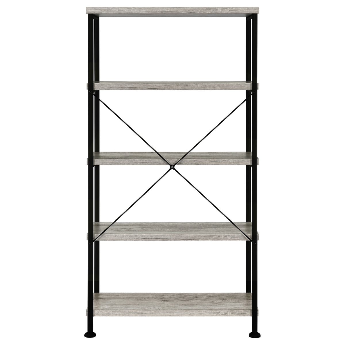 Analiese 63-inch 4-shelf Bookshelf - Grey Driftwood