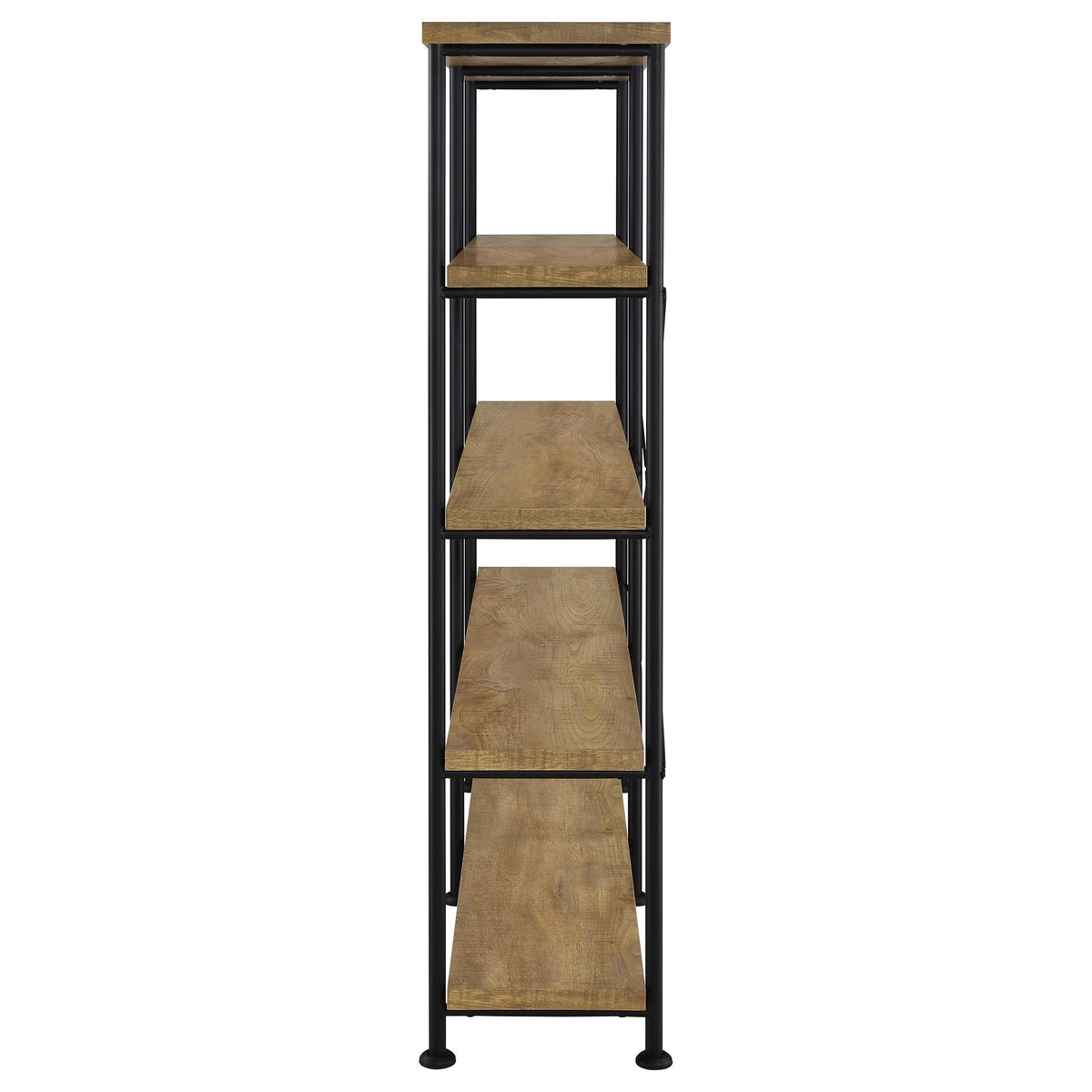 Analiese 63-inch 4-shelf Double Bookshelf - Mango
