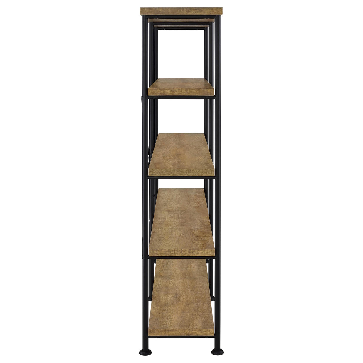 Analiese 63-inch 4-shelf Double Bookshelf - Mango