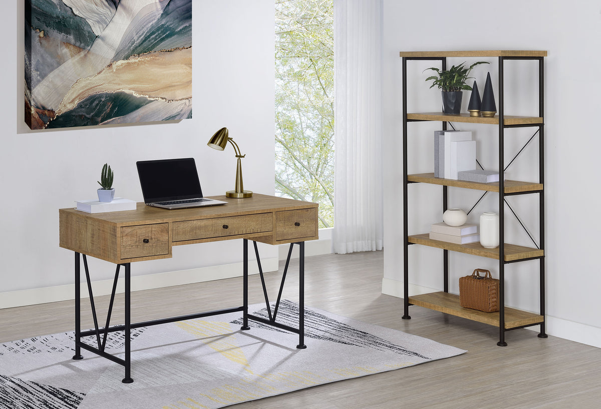 Analiese 63-inch 4-shelf Bookshelf - Mango