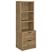 Westpark 3-shelf Bookcase USB and Lockable Drawer - Mango
