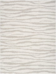 Modern Shag MMD05 Ivory Grey Rug - Rectangle