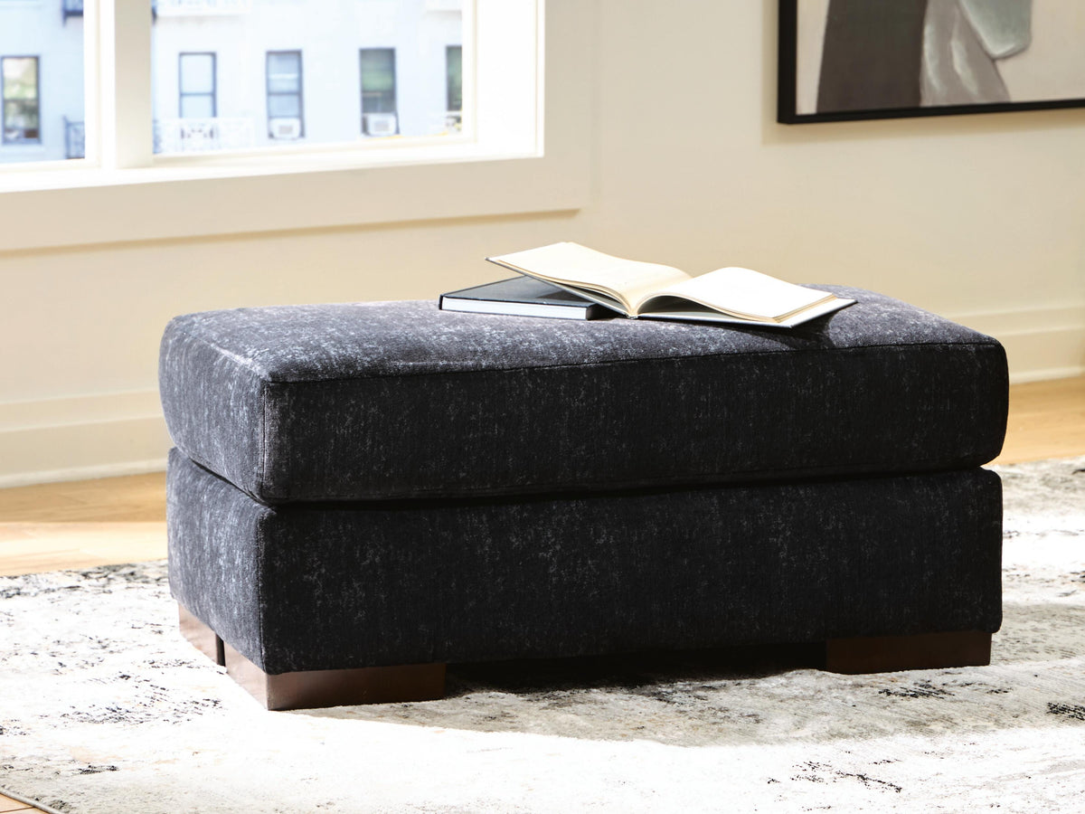 Whitmore Manor Ottoman Velvet Chenille