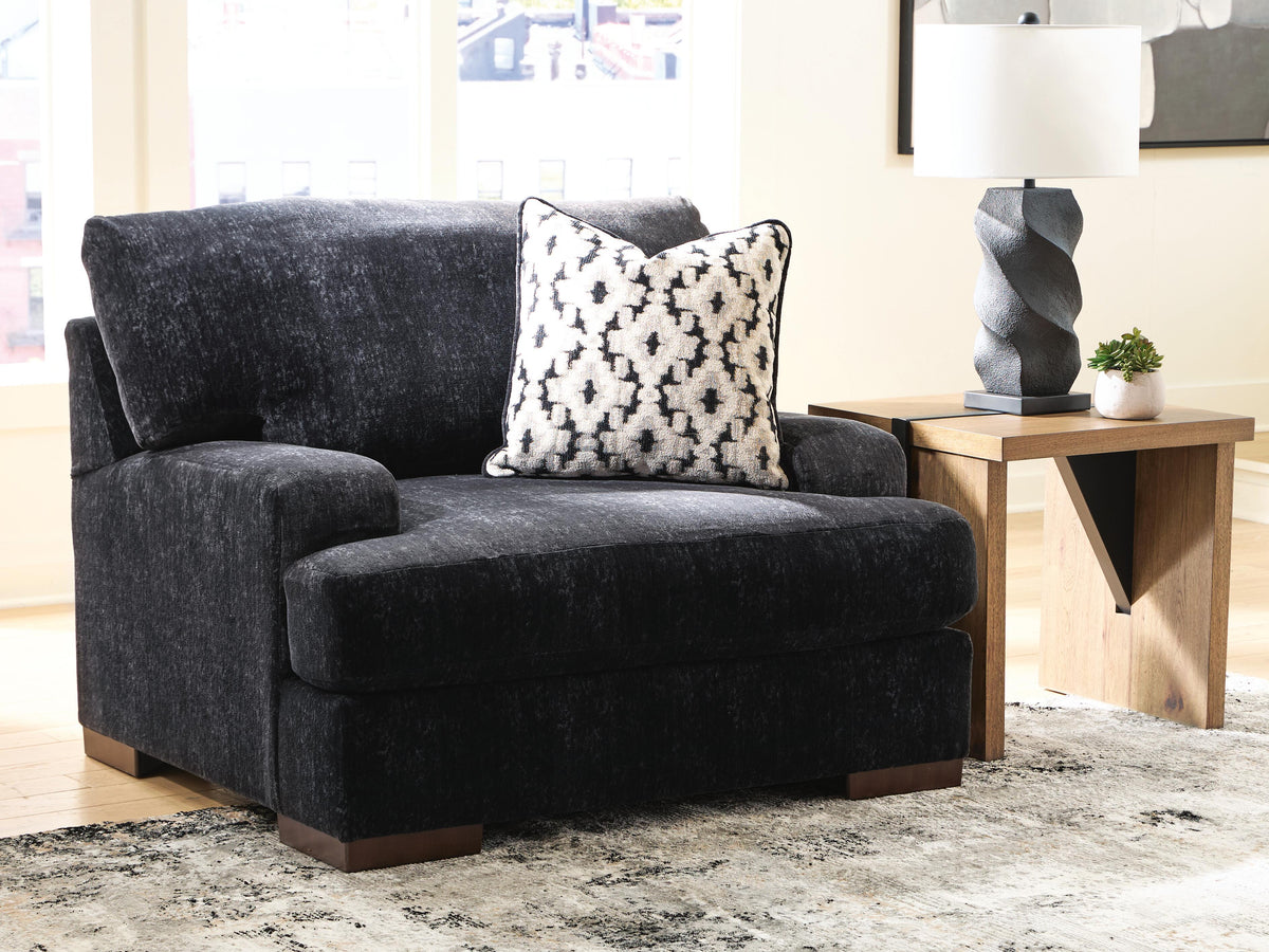 Whitmore Manor Chair and a Half Velvet Chenille