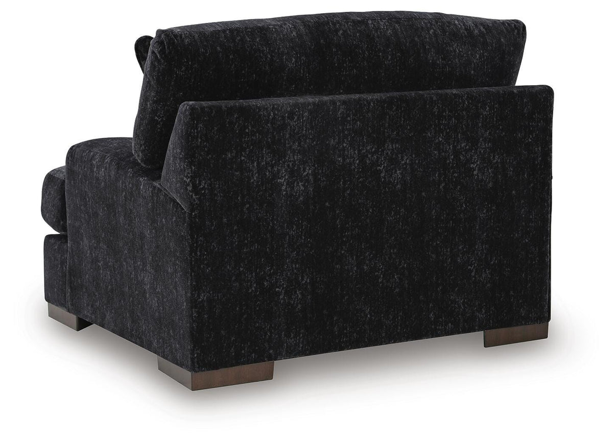 Whitmore Manor Chair and a Half Velvet Chenille