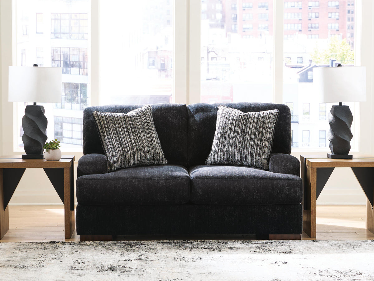 Whitmore Manor Loveseat Velvet Chenille