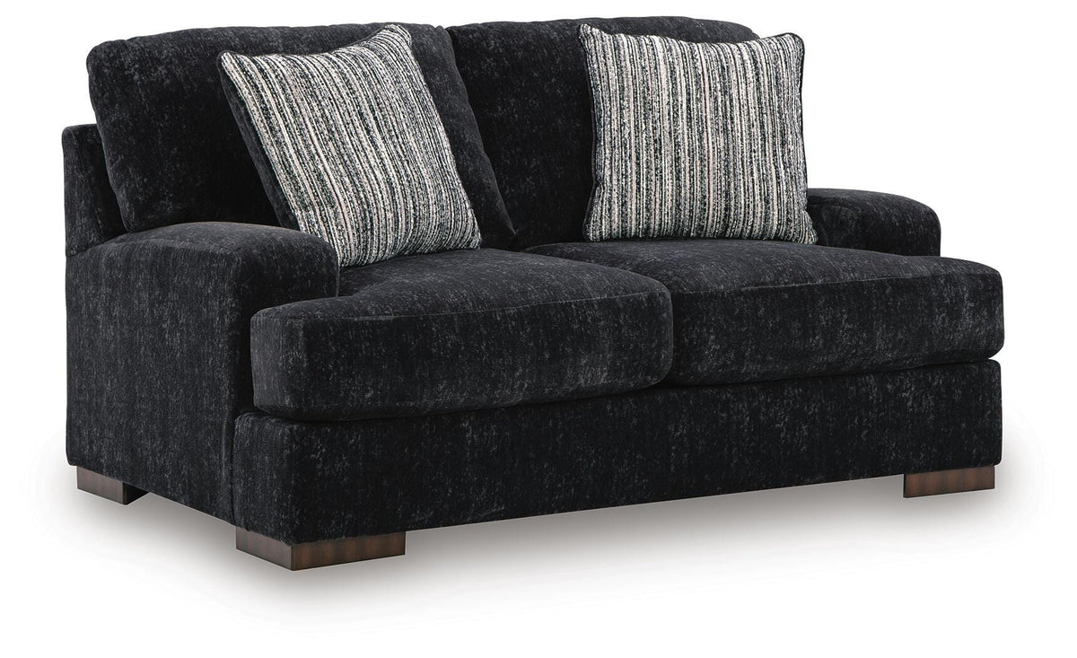 Whitmore Manor Loveseat Velvet Chenille