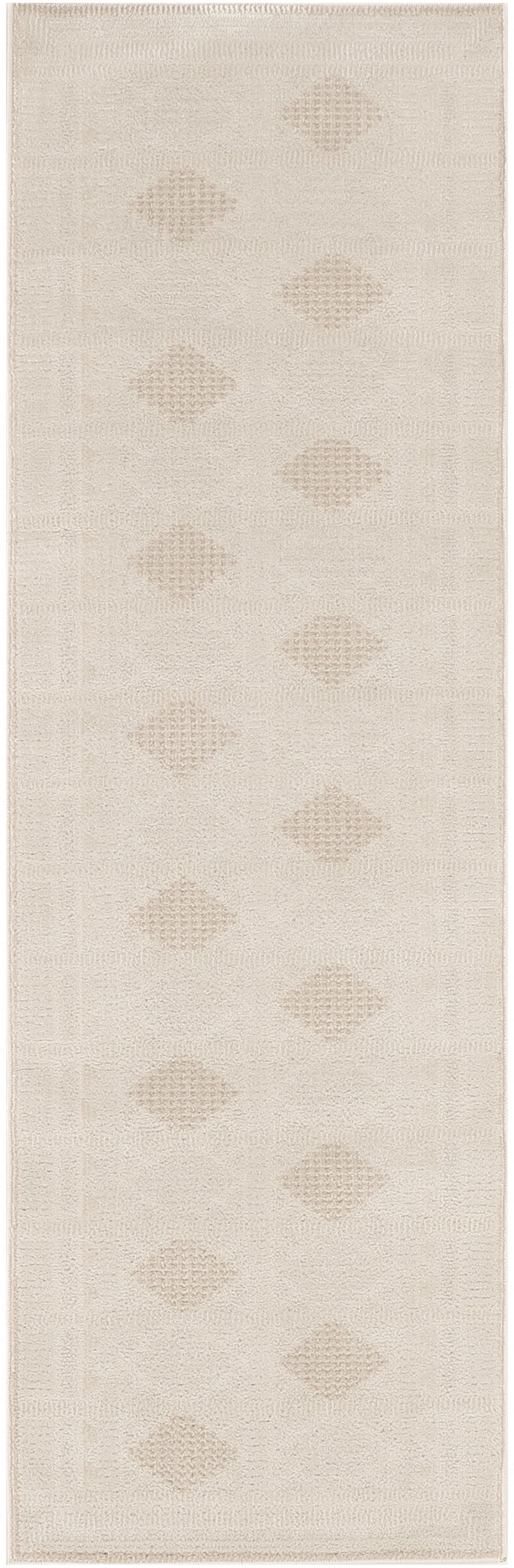 Nordic NRC06 Ivory Beige Rug - Runner