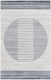 Astra Machine Washable ASW05 Ivory Blue Rug - Rectangle