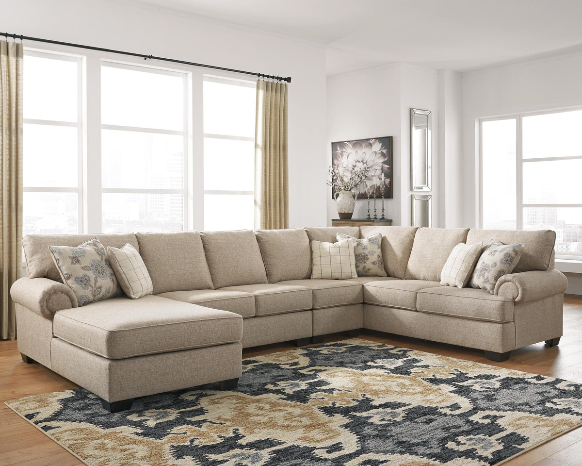 Baceno 4-Piece Sectional with Chaise Chenille