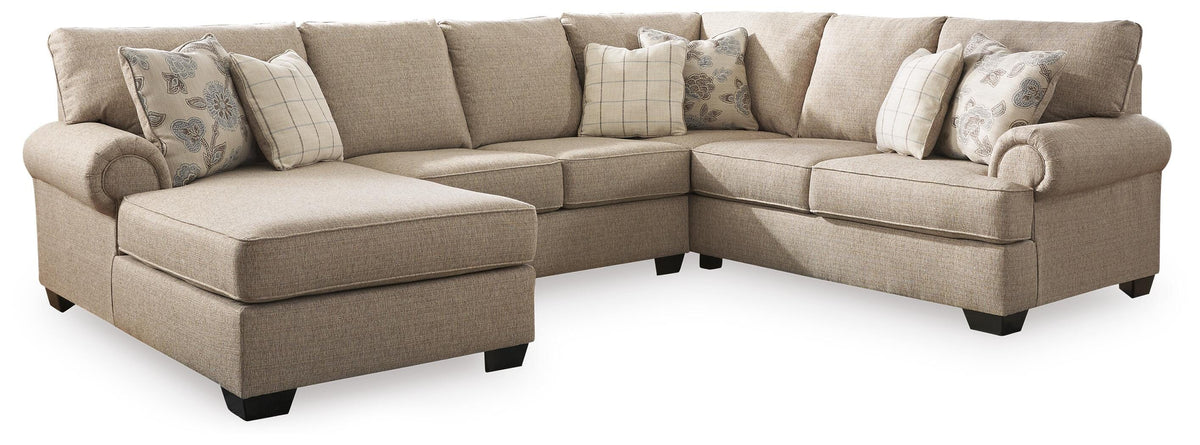 Baceno 3-Piece Sectional with Chaise Chenille