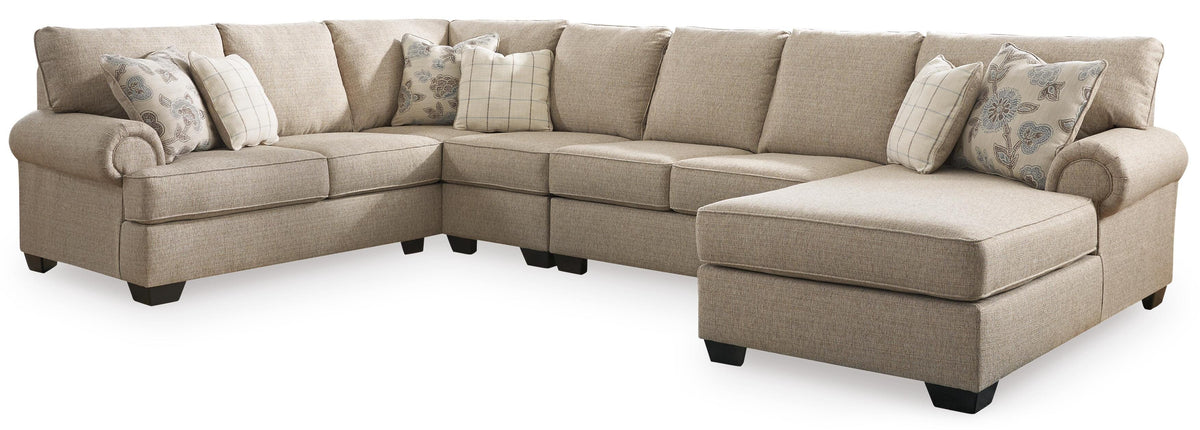 Baceno 4-Piece Sectional with Chaise Chenille