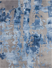 Prismatic PRS10 Blue Grey Rug - Rectangle