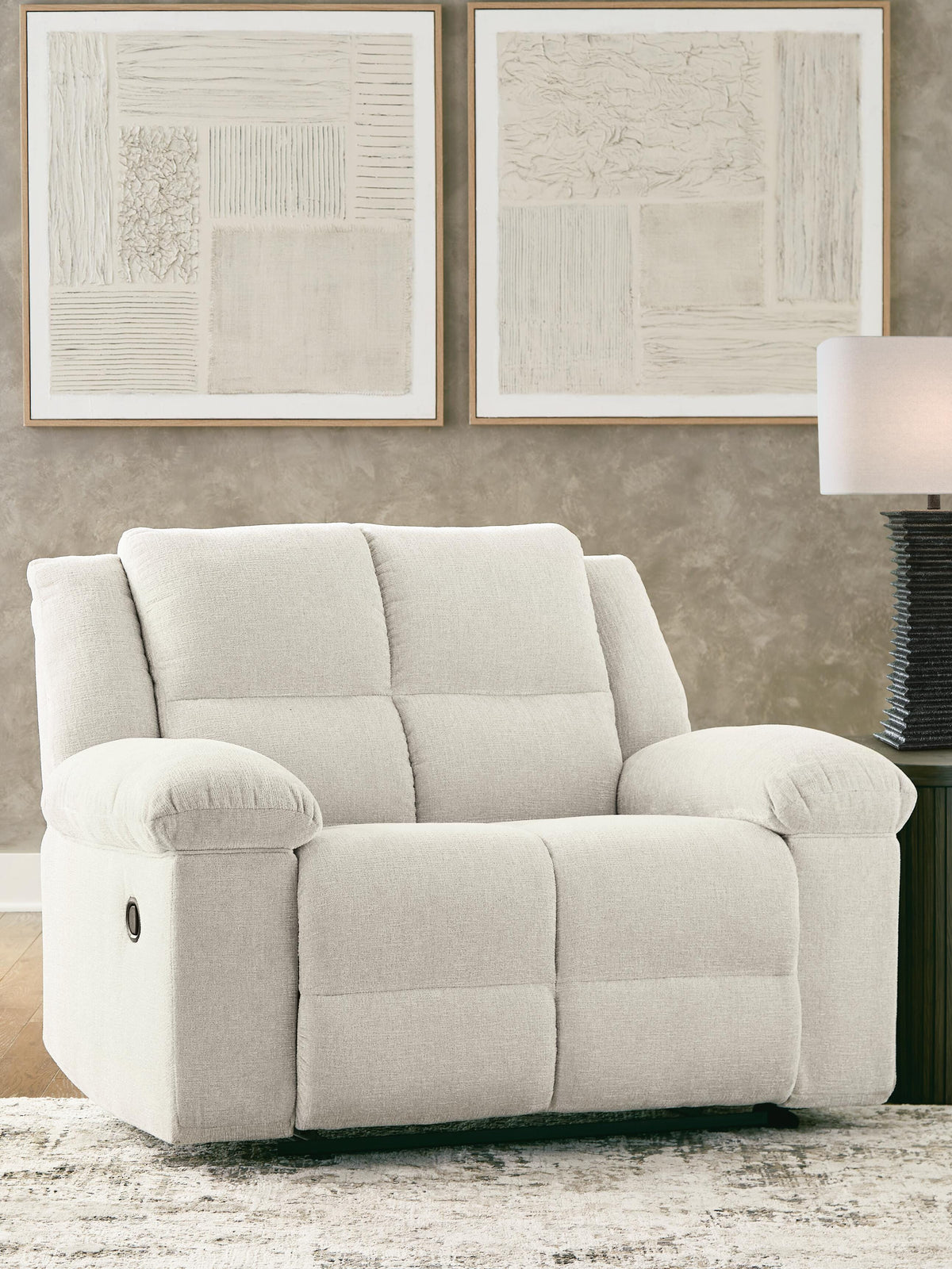 Orlen Zero Wall Wide Seat Recliner Chenille Next-Gen Nuvella™ Performance Fabric