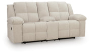 Orlen DBL Rec Loveseat w/Console Chenille Next-Gen Nuvella™ Performance Fabric