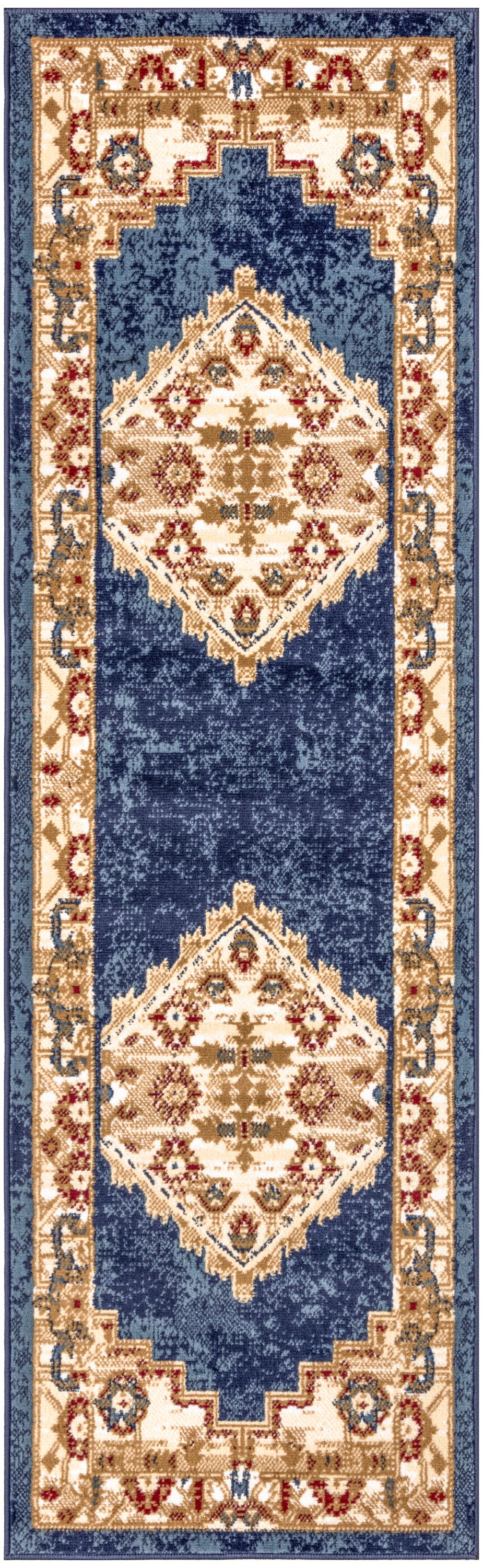 Grafix GRF43 Navy Gold Rug - Runner