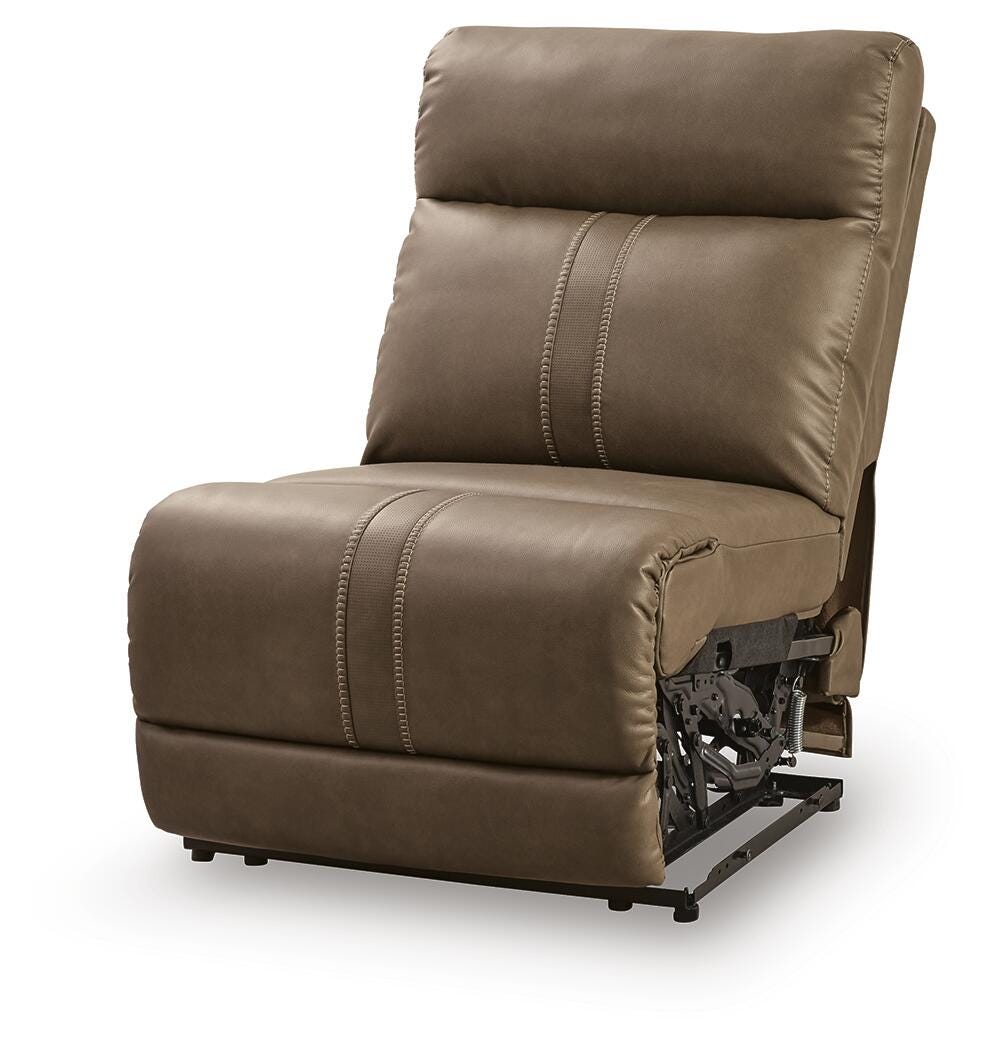 Max-Momentum PWR Armless REC w/ADJ Headrest Faux Leather