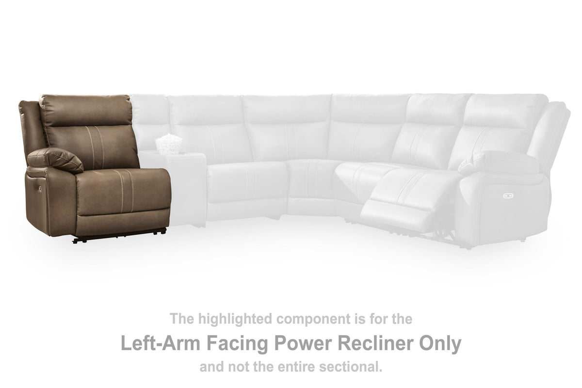 Max-Momentum LAF Zero Wall Power Recliner Faux Leather