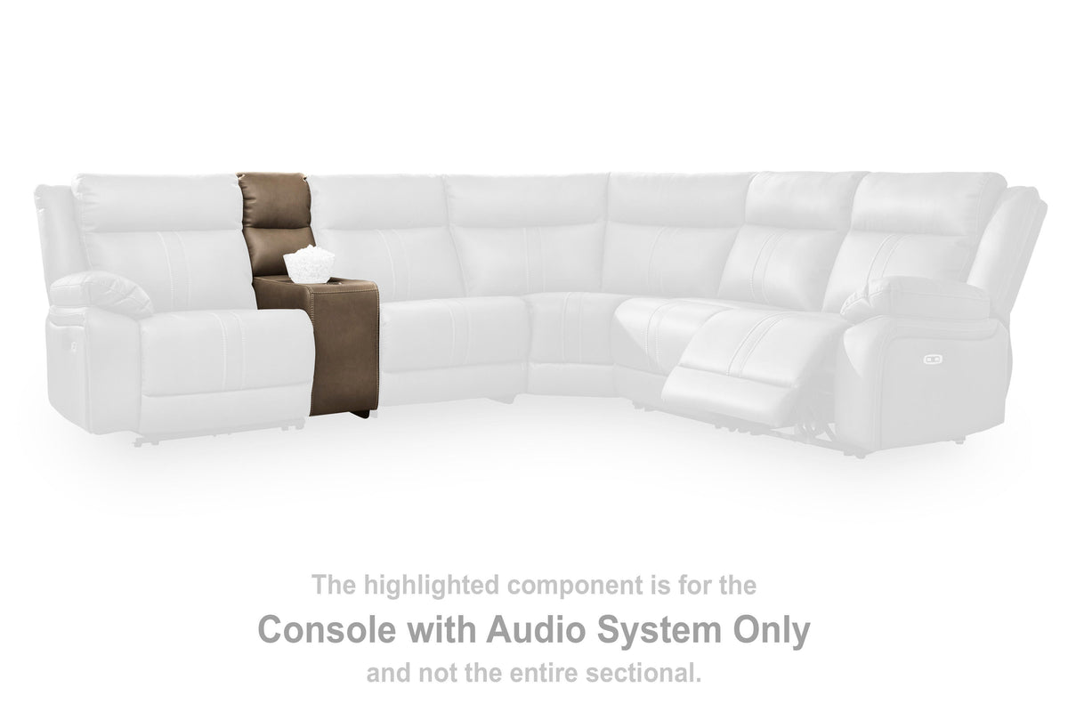 Max-Momentum Console with Audio System Faux Leather