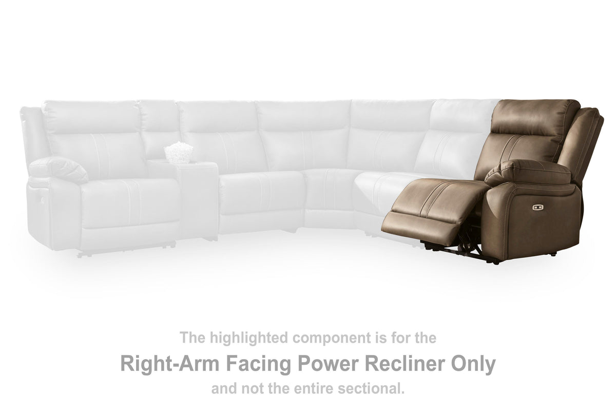 Max-Momentum RAF Zero Wall Power Recliner Faux Leather