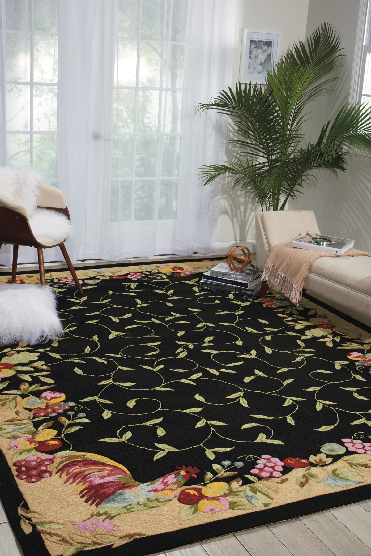 Fantasy FATC2 Black Rug - room scene