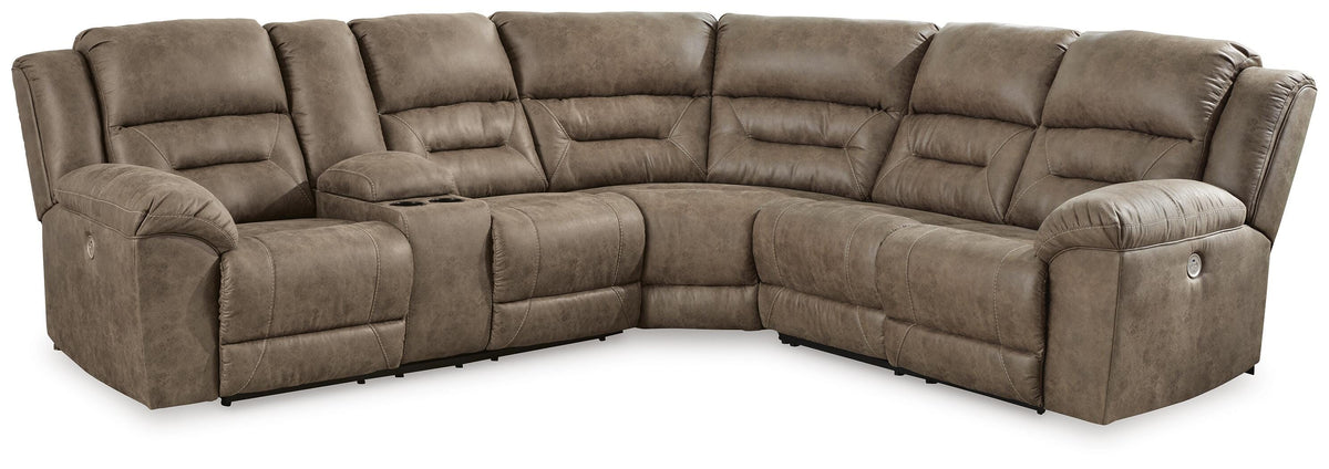 Ravenel 3-Piece Power Reclining Sectional Faux Leather