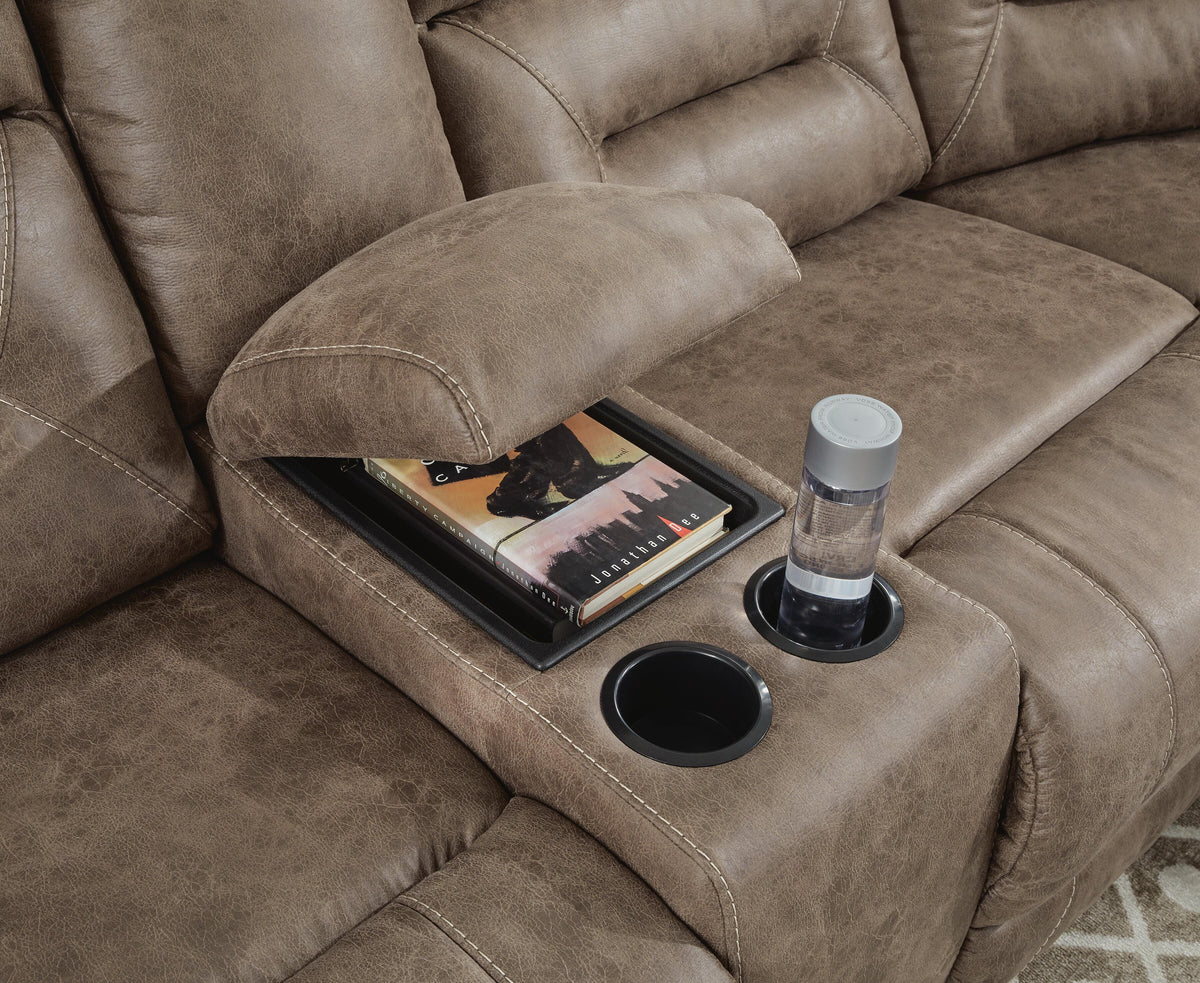 Ravenel 3-Piece Power Reclining Sectional Faux Leather
